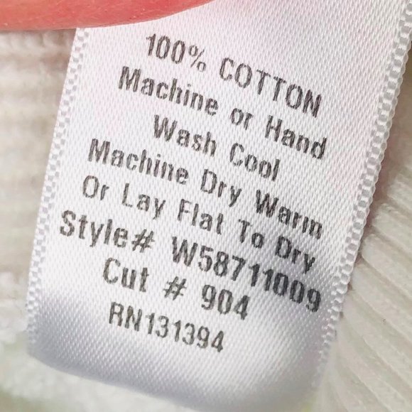 Civilianaire Sweatshirt Pullover Mens Small White Crewneck Made in USA - Picture 5 of 5